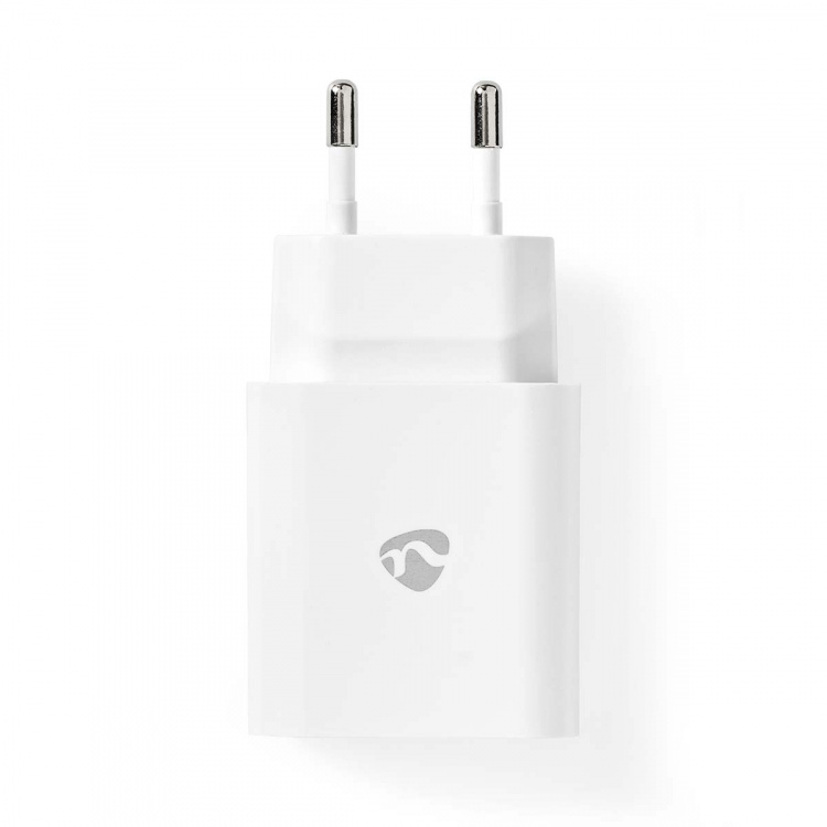 Nedis Wall Charger | PD3.0 20W | Quick charge feature | 1.67 / 2.22 / 3.0 A | Number of outputs: 1 | USB-C™ | Lightning 8-Pin (Loose) Cable | 1.00 m | Automatic Voltage Selection | White