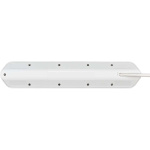 brennenstuhl Estilo 6-way corner socket strip with high-quality stainless steel surface for kitchen and office (desk socket with 4x protective contact sockets, 2x Euro sockets, incl. USB charging function) silver / white brennenstuhl Estilo 6-way corner socket strip with high-quality stainless steel surface for kitchen and office (desk socket with 4x protective contact sockets, 2x Euro sockets, incl. USB charging function) silver / white