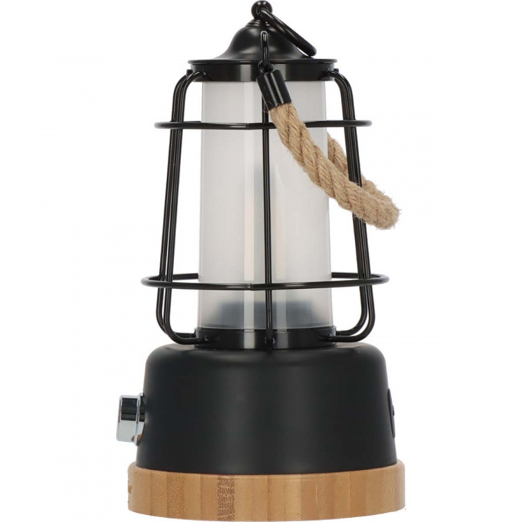 brennenstuhl Rechargeable camping lamp CAL 1 with hemp rope and bamboo base (370 lm, IP44, burn time up to 75h, dimmable, adjustable light color)