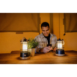 brennenstuhl Rechargeable camping lamp CAL 1 with hemp rope and bamboo base (370 lm, IP44, burn time up to 75h, dimmable, adjustable light color)