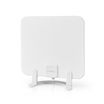 Nedis Indoor HDTV Antenna | Active | FM / UHF / VHF | Reception range: 0-25 km | LTE700 | Gain: 30 dB | ABS | White Nedis Indoor HDTV Antenna | Active | FM / UHF / VHF | Reception range: 0-25 km | LTE700 | Gain: 30 dB | ABS | White