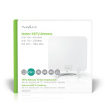 Nedis Indoor HDTV Antenna | Active | FM / UHF / VHF | Reception range: 0-25 km | LTE700 | Gain: 30 dB | ABS | White Nedis Indoor HDTV Antenna | Active | FM / UHF / VHF | Reception range: 0-25 km | LTE700 | Gain: 30 dB | ABS | White
