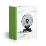 Nedis Indoor HDTV Antenna | Active | FM / UHF / VHF | Reception range: 0-25 km | LTE700 | Gain: 36 dB | Gain control | ABS | Black Nedis Indoor HDTV Antenna | Active | FM / UHF / VHF | Reception range: 0-25 km | LTE700 | Gain: 36 dB | Gain control | ABS | Black