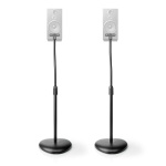 Nedis Speaker Mount | Compatible with: Universal | Floor | 4.5 kg | Height Adjustable | ABS / Steel | Black
