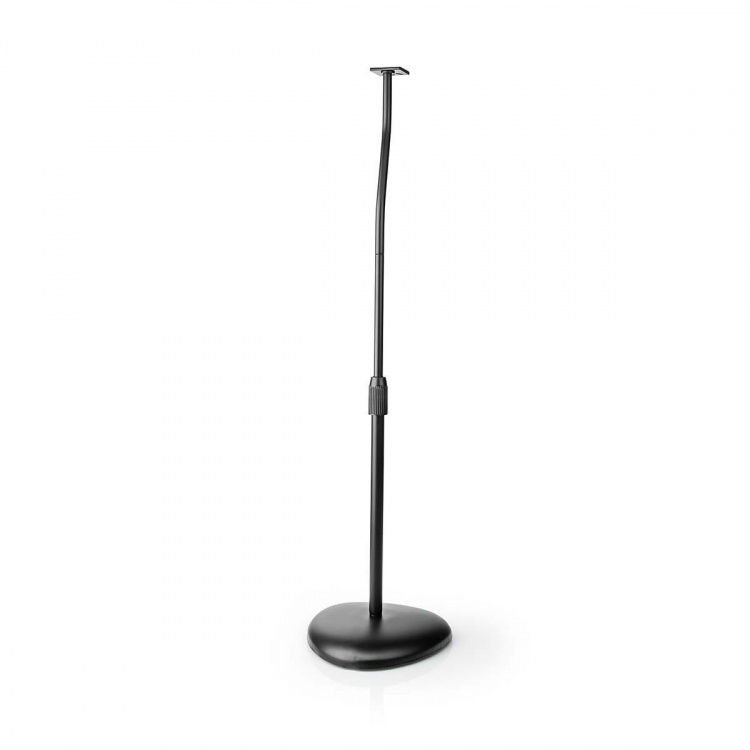 Nedis Speaker Mount | Compatible with: Universal | Floor | 4.5 kg | Height Adjustable | ABS / Steel | Black