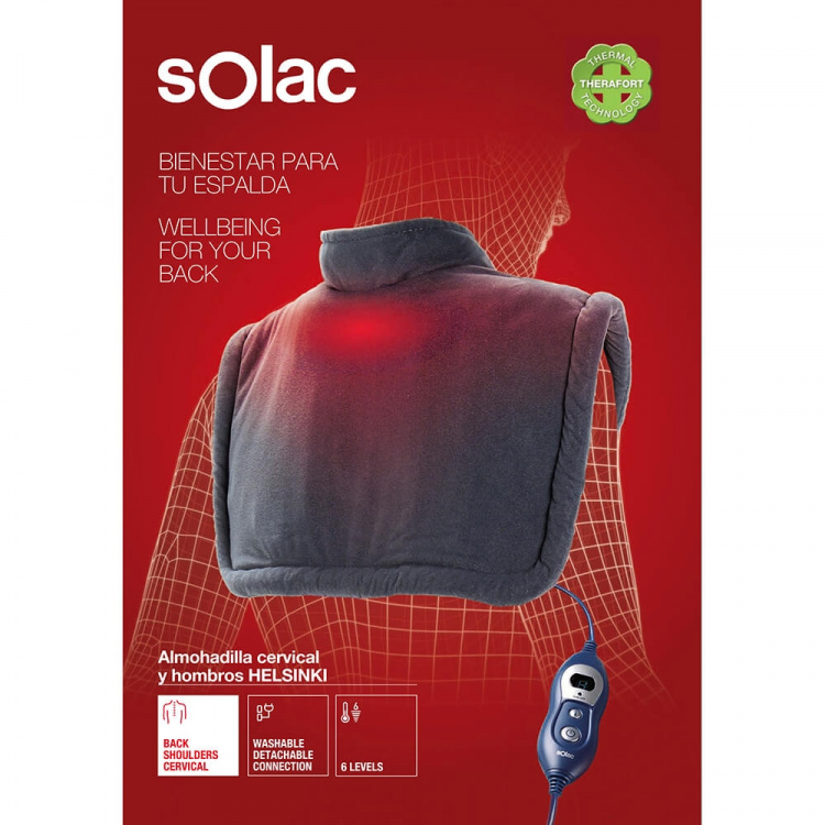 SOLAC Ergonomic Heating Pad Helsinki Neck & Shoulder