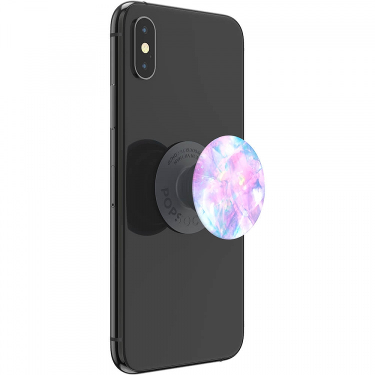 PopSockets Basic Crystal Opal Grip With Stand Function