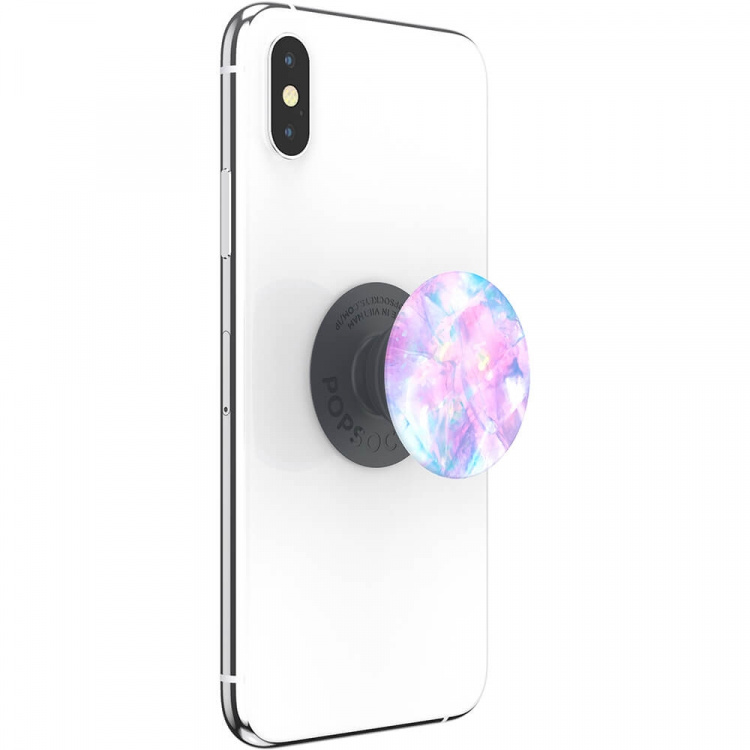 PopSockets Basic Crystal Opal Grip With Stand Function