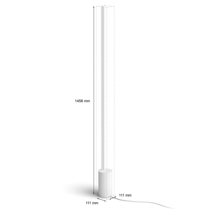 Philips Hue Gradient Signe Golvlampa Vit Philips Hue Gradient Signe Golvlampa Vit
