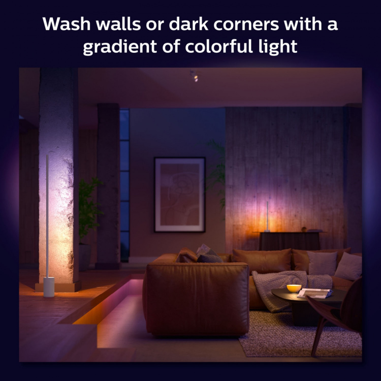 Philips Hue Gradient Signe Golvlampa Vit Philips Hue Gradient Signe Golvlampa Vit