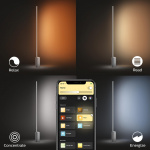 Philips Hue Gradient Signe Golvlampa Wh/Color Svart Philips Hue Gradient Signe Golvlampa Wh/Color Svart