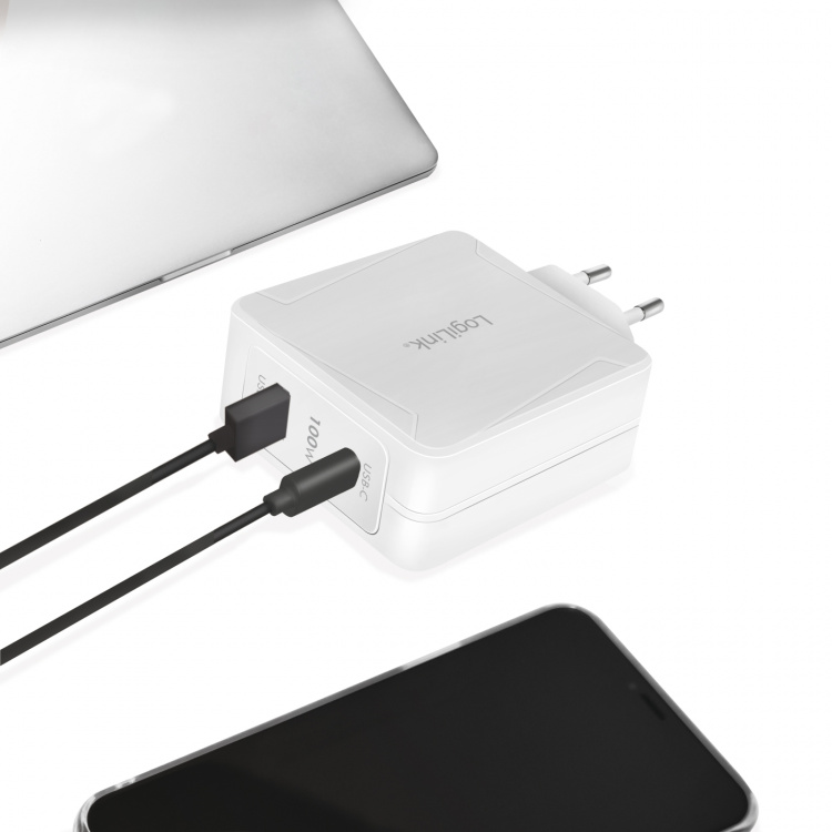 LogiLink USB-laddare 1 x USB-C PD 1 x U