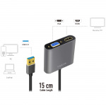 LogiLink USB-A 3.0 -> HDMI-Hona + VGA-H LogiLink USB-A 3.0 -> HDMI-Hona + VGA-H