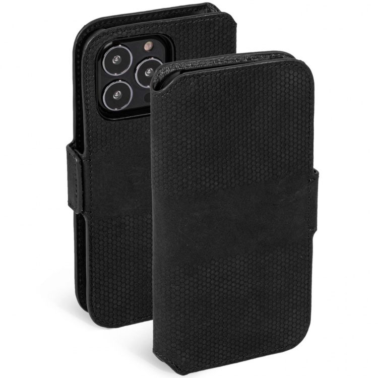 Krusell Leather Phone Wallet iPhone 13 Pro Max Black Krusell Leather Phone Wallet iPhone 13 Pro Max Black