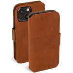 Krusell Leather Phone Wallet iPhone 13 Mini Cognac Krusell Leather Phone Wallet iPhone 13 Mini Cognac
