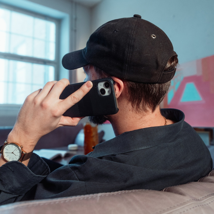 Krusell Leather Cover iPhone 13 Pro Max Black