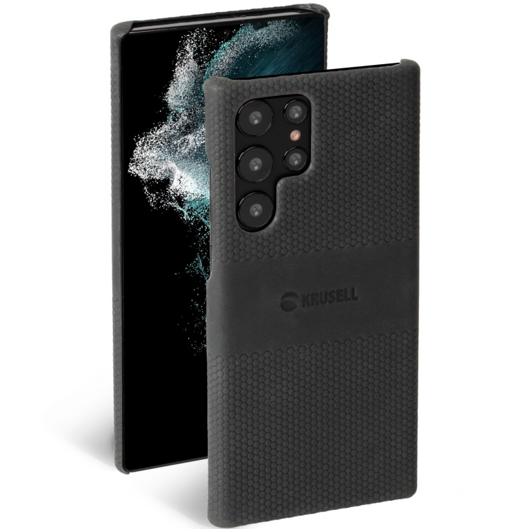 Krusell Leather Cover Galaxy S22 Ultra Black