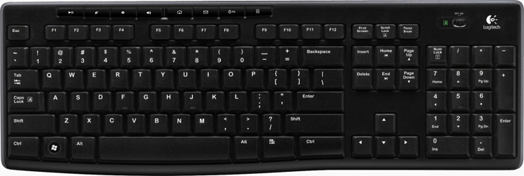 Logitech K270, trådlöst tangentbord, USB Nano-mottagare, nordisk, sv Logitech K270, trådlöst tangentbord, USB Nano-mottagare, nordisk, sv
