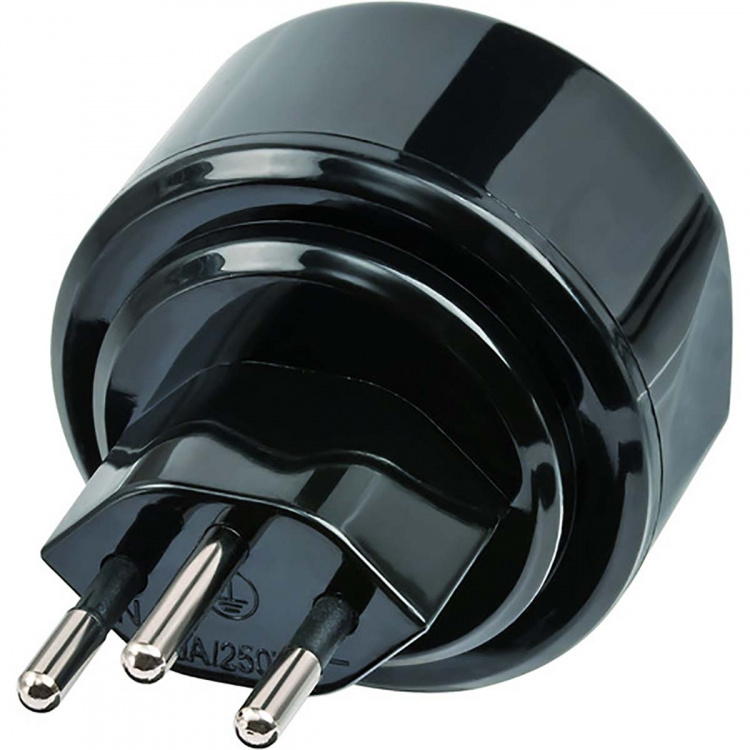 brennenstuhl Travel Adapter Europe-to-Switzerland Earthed