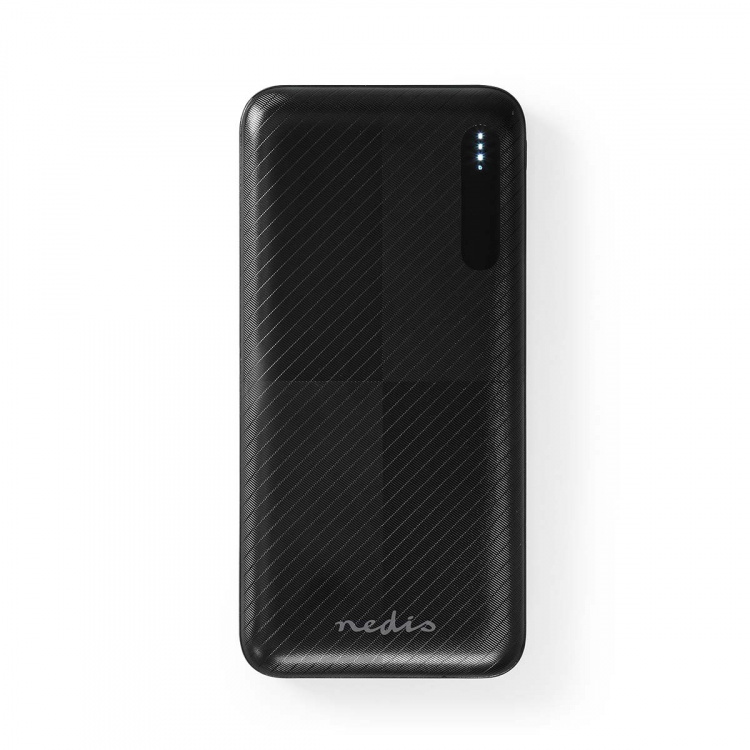 Nedis Powerbank | 10000 mAh | 1.5 / 2.0 / 3.0 A | Number of outputs: 2 | Output connection: 1x USB-A / 1x USB-C™ | Input connection: 1x Micro USB / 1x USB-C™ | PD2.0 18W | Lithium-Polymer Nedis Powerbank | 10000 mAh | 1.5 / 2.0 / 3.0 A | Number of outputs: 2 | Output connection: 1x USB-A / 1x USB-C™ | Input connection: 1x Micro USB / 1x USB-C™ | PD2.0 18W | Lithium-Polymer