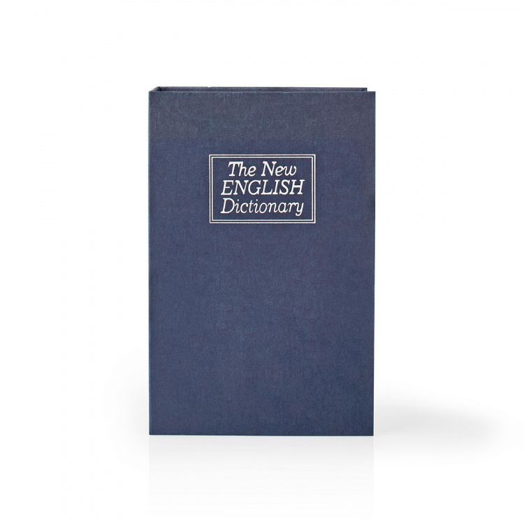 Nedis Vault | Book Safe | Key Lock | Indoor | Medium | Inner volume: 1.6 l | 2 Keys Included | Blue / Silver Nedis Vault | Book Safe | Key Lock | Indoor | Medium | Inner volume: 1.6 l | 2 Keys Included | Blue / Silver