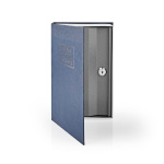 Nedis Vault | Book Safe | Key Lock | Indoor | Medium | Inner volume: 1.6 l | 2 Keys Included | Blue / Silver Nedis Vault | Book Safe | Key Lock | Indoor | Medium | Inner volume: 1.6 l | 2 Keys Included | Blue / Silver