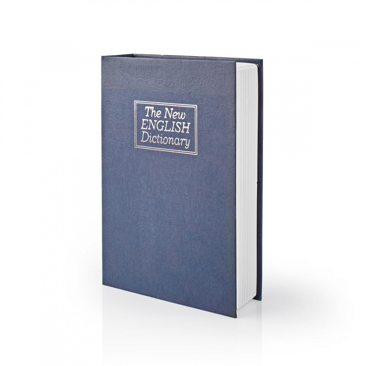 Nedis Vault | Book Safe | Key Lock | Indoor | Medium | Inner volume: 1.6 l | 2 Keys Included | Blue / Silver Nedis Vault | Book Safe | Key Lock | Indoor | Medium | Inner volume: 1.6 l | 2 Keys Included | Blue / Silver