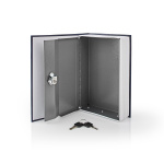 Nedis Vault | Book Safe | Key Lock | Indoor | Medium | Inner volume: 1.6 l | 2 Keys Included | Blue / Silver Nedis Vault | Book Safe | Key Lock | Indoor | Medium | Inner volume: 1.6 l | 2 Keys Included | Blue / Silver