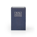Nedis Vault | Book Safe | Key Lock | Indoor | Small | Inner volume: 0.86 l | 2 Keys Included | Blue / Silver