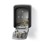 Nedis Vault | Key Safe | Combination Dial Lock | Indoor and Outdoor | Black / Grey Nedis Vault | Key Safe | Combination Dial Lock | Indoor and Outdoor | Black / Grey