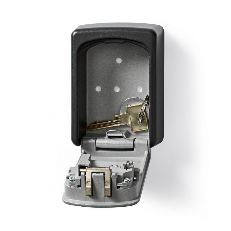 Nedis Vault | Key Safe | Combination Dial Lock | Indoor and Outdoor | Black / Grey Nedis Vault | Key Safe | Combination Dial Lock | Indoor and Outdoor | Black / Grey