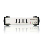 Aten CS1734B 4-Port USB - PS/2 VGA KVM Switch with Audio & USB 2.0 Hub (KVM Cables included)