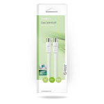 Nedis Coax Cable | IEC (Coax) Male | IEC (Coax) Female | Nickel Plated | 90 dB | 75 Ohm | Double Shielded | 5.00 m | Round | PVC | White | Box