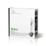 Nedis Coax Cable On Reel | RG58C/U | 50 Ohm | Double Shielded | ECA | 25.0 m | Coax | PVC | White | Gift Box