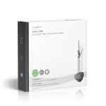 Nedis Coax Cable On Reel | RG59 | 75 Ohm | Double Shielded | ECA | 25.0 m | Coax | PVC | White | Gift Box