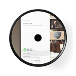 Nedis Coax Cable On Reel | Coax 12 | 75 Ohm | Double Shielded | ECA | 100.0 m | Coax | PVC | White | Reel