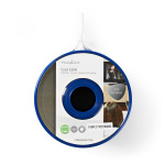 Nedis Coax Cable On Reel | RG59U | 75 Ohm | Double Shielded | ECA | 10.0 m | Coax | PVC | White | Reel