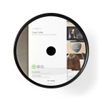 Nedis Coax Cable On Reel | RG59U | 75 Ohm | Double Shielded | ECA | 100.0 m | Coax | PVC | White | Reel