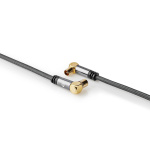 Nedis Coax Cable | IEC (Coax) Male | IEC (Coax) Female | Gold Plated | 75 Ohm | Quad Shielded | 5.00 m | Round | Cotton | Grey / Gun Metal Grey | Cover Window Box Nedis Coax Cable | IEC (Coax) Male | IEC (Coax) Female | Gold Plated | 75 Ohm | Quad Shielded | 5.00 m | Round | Cotton | Grey / Gun Metal Grey | Cover Window Box