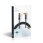 Nedis Coax Cable | IEC (Coax) Male | IEC (Coax) Female | Gold Plated | 75 Ohm | Quad Shielded | 5.00 m | Round | Cotton | Grey / Gun Metal Grey | Cover Window Box Nedis Coax Cable | IEC (Coax) Male | IEC (Coax) Female | Gold Plated | 75 Ohm | Quad Shielded | 5.00 m | Round | Cotton | Grey / Gun Metal Grey | Cover Window Box