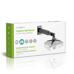 Nedis Projector Mount | Full Motion | 15 kg | Rotatable | Tiltable | Steel | Black