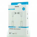 Hama Cable Antenna Angle 90dB White 3.0m