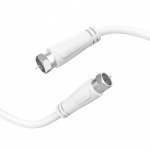 Hama Antenna Cable SAT 90dB F-F White 1.5m Hama Antenna Cable SAT 90dB F-F White 1.5m
