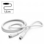 Hama Antenna Cable SAT 90dB F-F White 1.5m Hama Antenna Cable SAT 90dB F-F White 1.5m