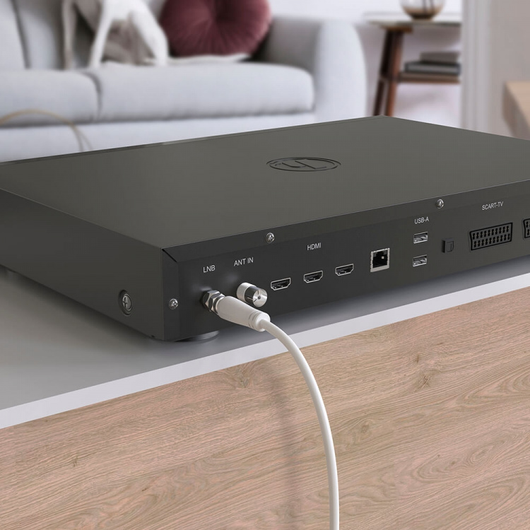 Hama Antenna Cable SAT 90dB F-F White 1.5m Hama Antenna Cable SAT 90dB F-F White 1.5m