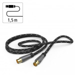 Hama Antenna Cable 120dB Black/Grey 1.5m Hama Antenna Cable 120dB Black/Grey 1.5m