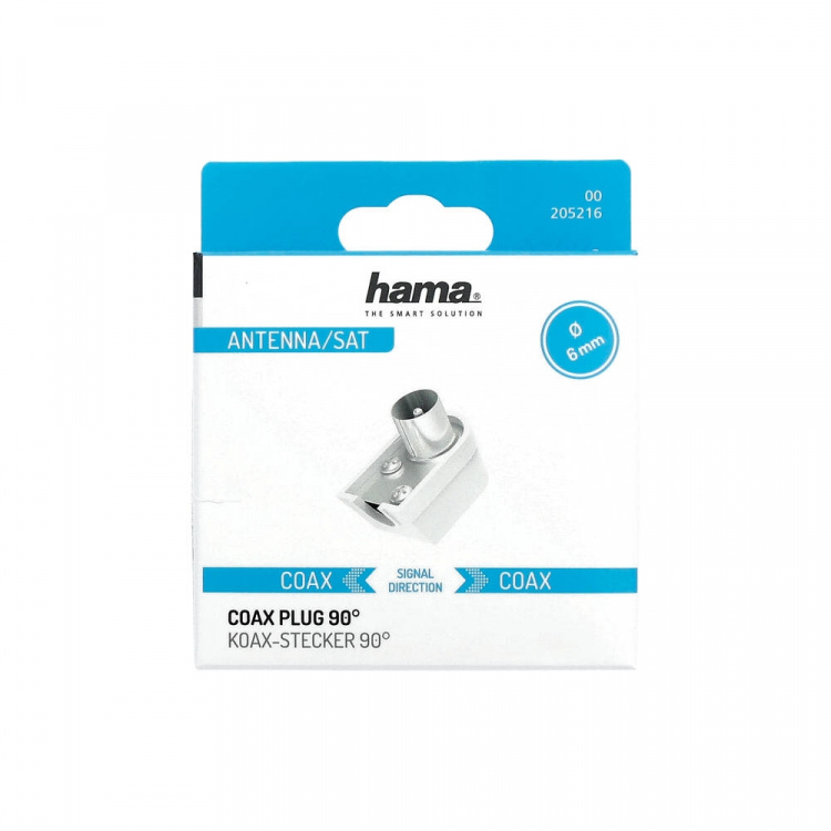 Hama Antenna Plug Coax Angle Screw On Hama Antenna Plug Coax Angle Screw On