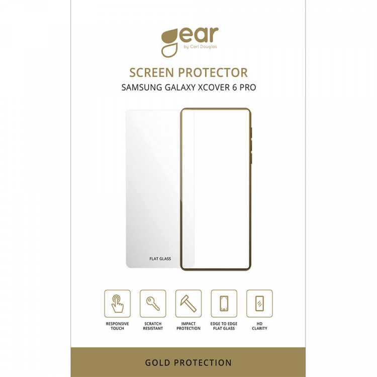 Gear Screen Protector 2.5D Gold Case Friendly - Samsung Galaxy Xcover 6 Pro/7/7 Pro