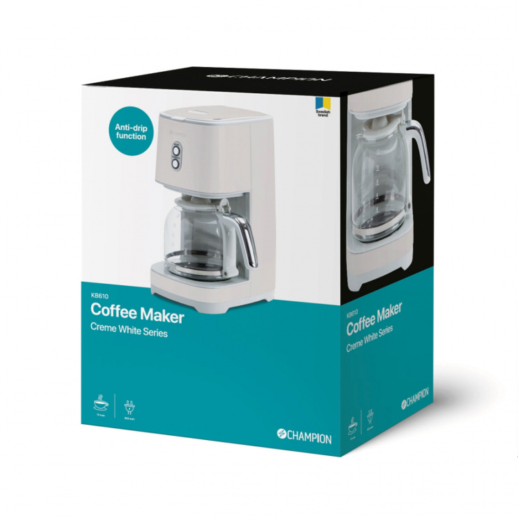 Champion Kaffebryggare Creme White Serie