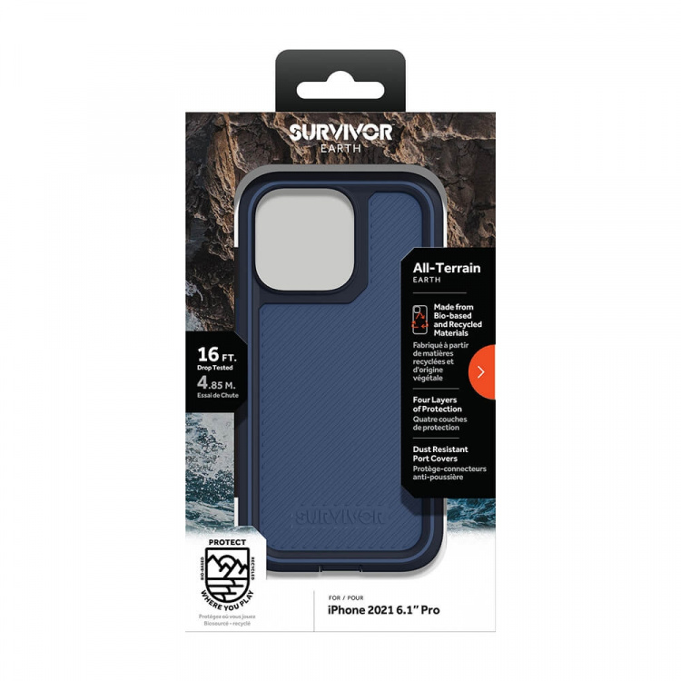 Survivor Mobile Cover AT Earth iPhone 13 Pro Storm Blue Survivor Mobile Cover AT Earth iPhone 13 Pro Storm Blue